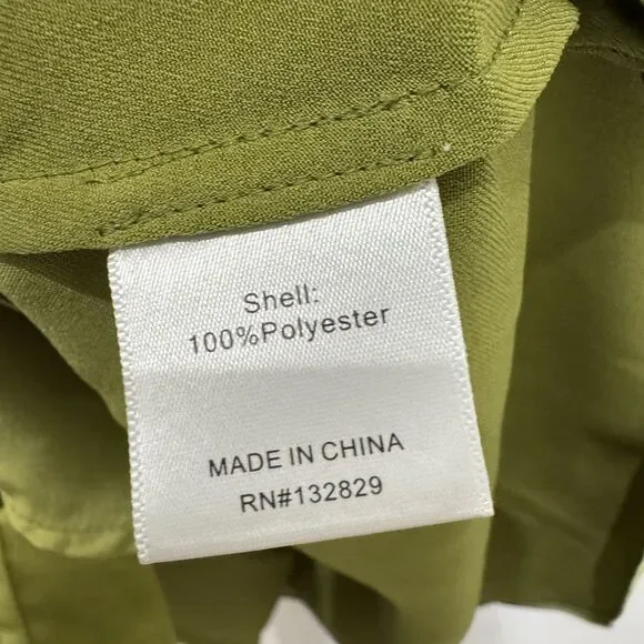 L'Academie Terina Dress in Light Olive Green - Picture 8 of 10